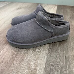 🩶 UGG Classic Micro Suede Slippers Grey BRAND NEW